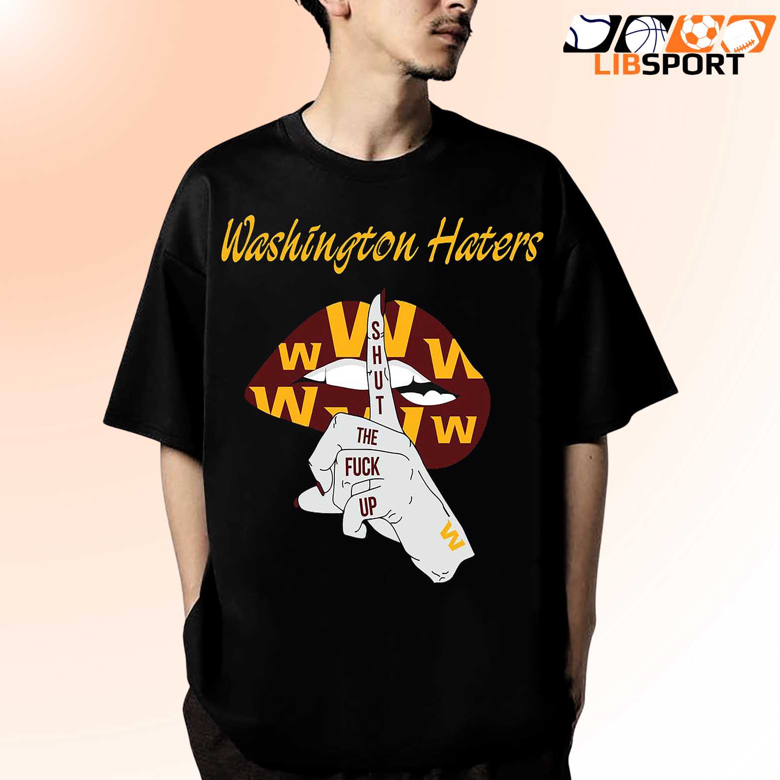 Washington Haters Stay Quiet T-Shirt, Washington Commanders Football Tee, Nfl Fanwear